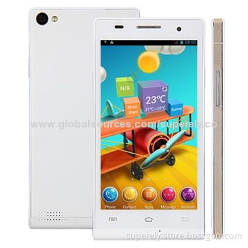 Smartphone with 3G Dual SIM, MTK6572 Dual-core, Android 4.2, Wi-Fi and 4.7-inch Capacitive Screen